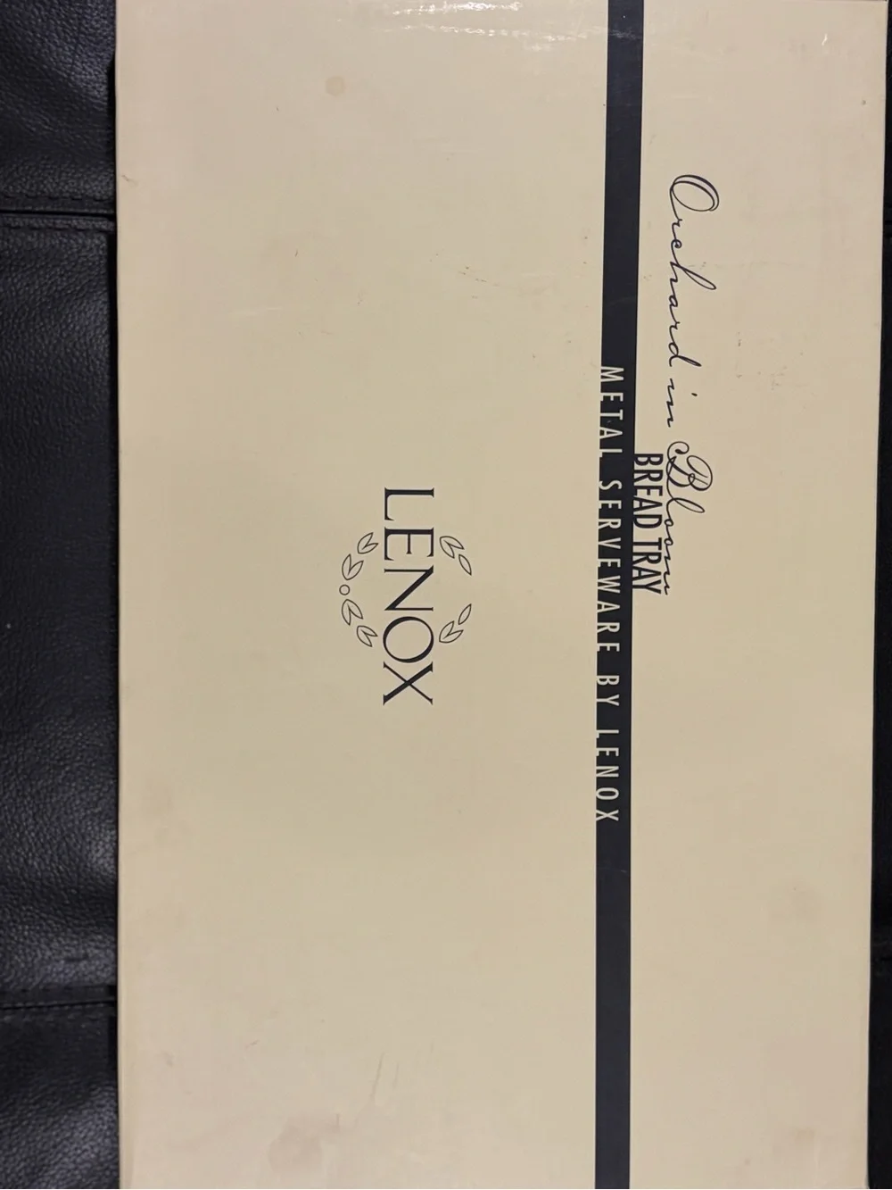 Lenox Silver Floral Embossed Serving Tray